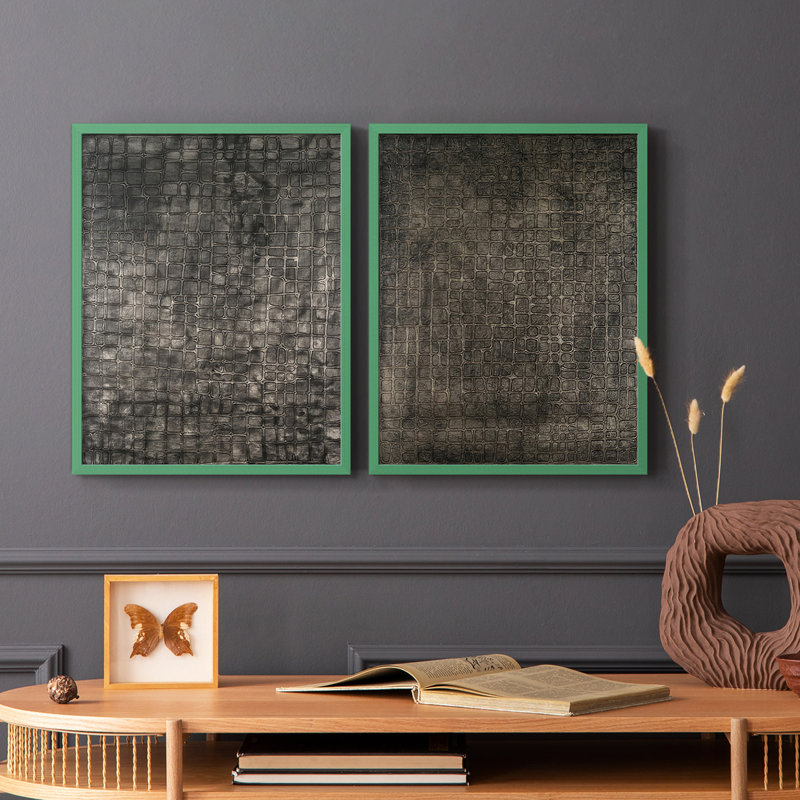 «Lattice Luster II», reproduction encadrée de qualité supérieure - prête à être accrochée - aucun clou requis - aucun clou requis