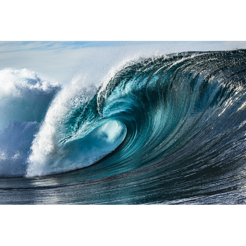 Wave in Open Ocean 1 Piece Wrapped Canvas Wall Art, 61cm H x 91cm W x 3.8cm D