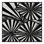 Tapis doux et moelleux de style art déco narbert en gris - reliure noire