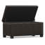 Repose-pieds rectangulaire avec rangement relevable Dover-1897544019