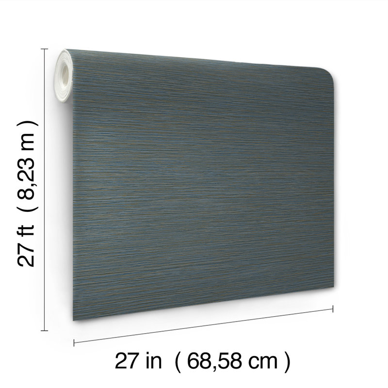 Papier peint imitation oasis bleu foncé Oasis, Bleu très foncé