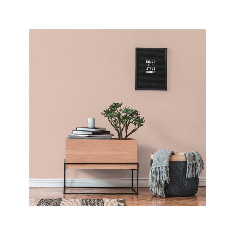 Flourish 10.05m x 53cm Textured Wallpaper Roll, Light Pink