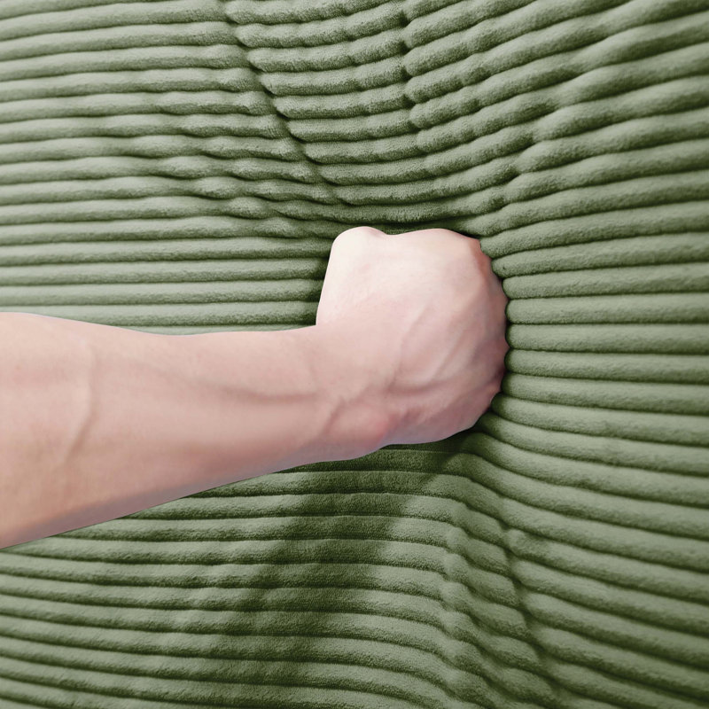 Repose-pieds surdimensionné avec accoudoirs très larges, Vert