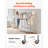 Heavy Duty Rolling Clothing Rack with Adjustable Dual Hanging Rods and Two Storage Shelves, 264 Pound Static Load Capacity for Bedroom and Laundry Organization