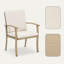 Ensemble de salle à manger rectangulaire en aluminium avec coussins Calluna Willesden-2020734626-2020734625