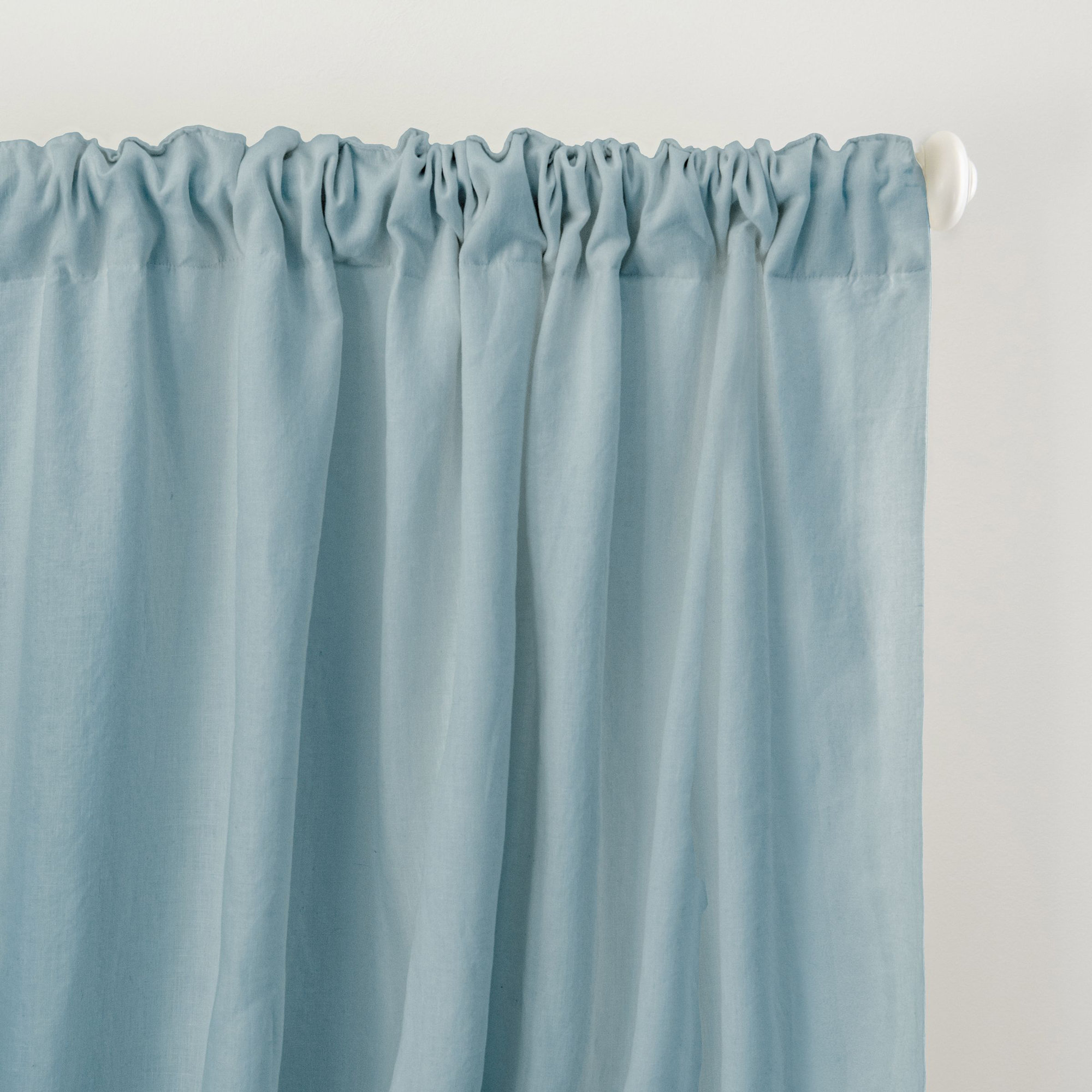 100% French Linen Curtain Set, Wave, 50" W x 96" L