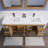 Amirea Double Bathroom Vanity with Acrylic Top-336609955