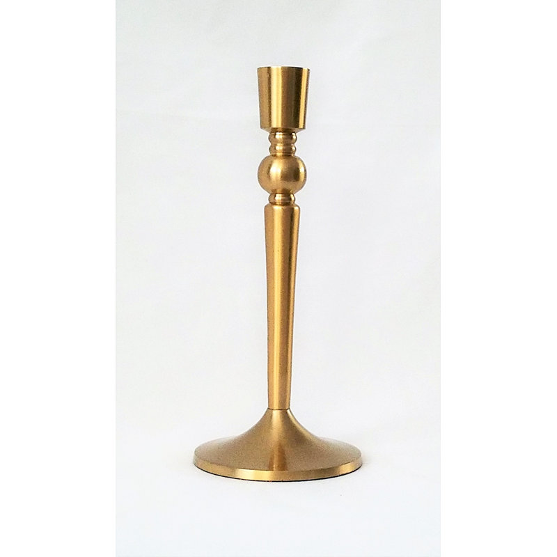 Anastasia Metal Tabletop Candlestick, 11" H x 4.75" W x 4.75" D