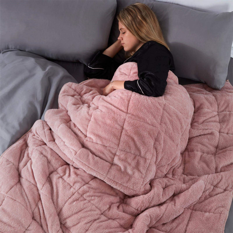Melik Throw Blanket, Blush, W140 x L200cm