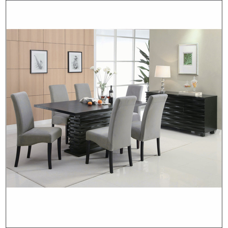 Monette Black 3-drawer Server