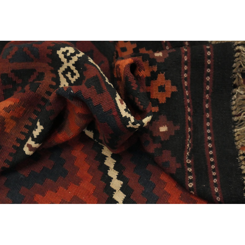 Tapis géométrique kilim 9 x 11