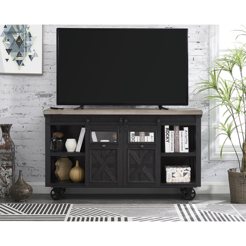 Blackened Oak Bar Cart