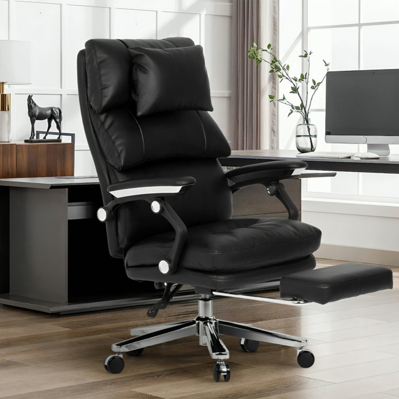 Paddy Genuine Leather Executive Chair with Headrest
