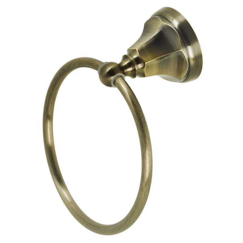 Kingston Brass Metropolitan Towel Ring, Antique Brass
