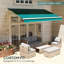 Outsunny 282cm W x 250cm D Polyester Cover Retractable Awning Fabric Replacement-111011426