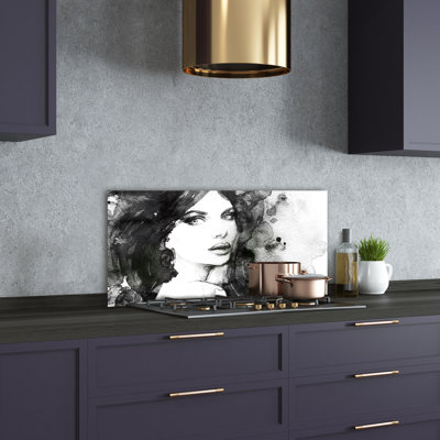Aleshia 50cm W x 100cm L Glass Peel and Stick Panel