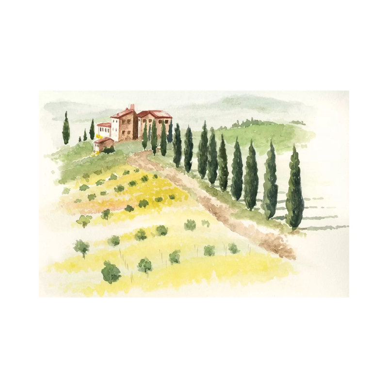 Tuscan Villa II by Jennifer Paxton Parker - Wrapped Canvas Gallery-Wrapped Canvas Giclée, 20.32cm H x 30.48cm W
