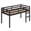 Lit mezzanine en bois avec échelle-1049872958