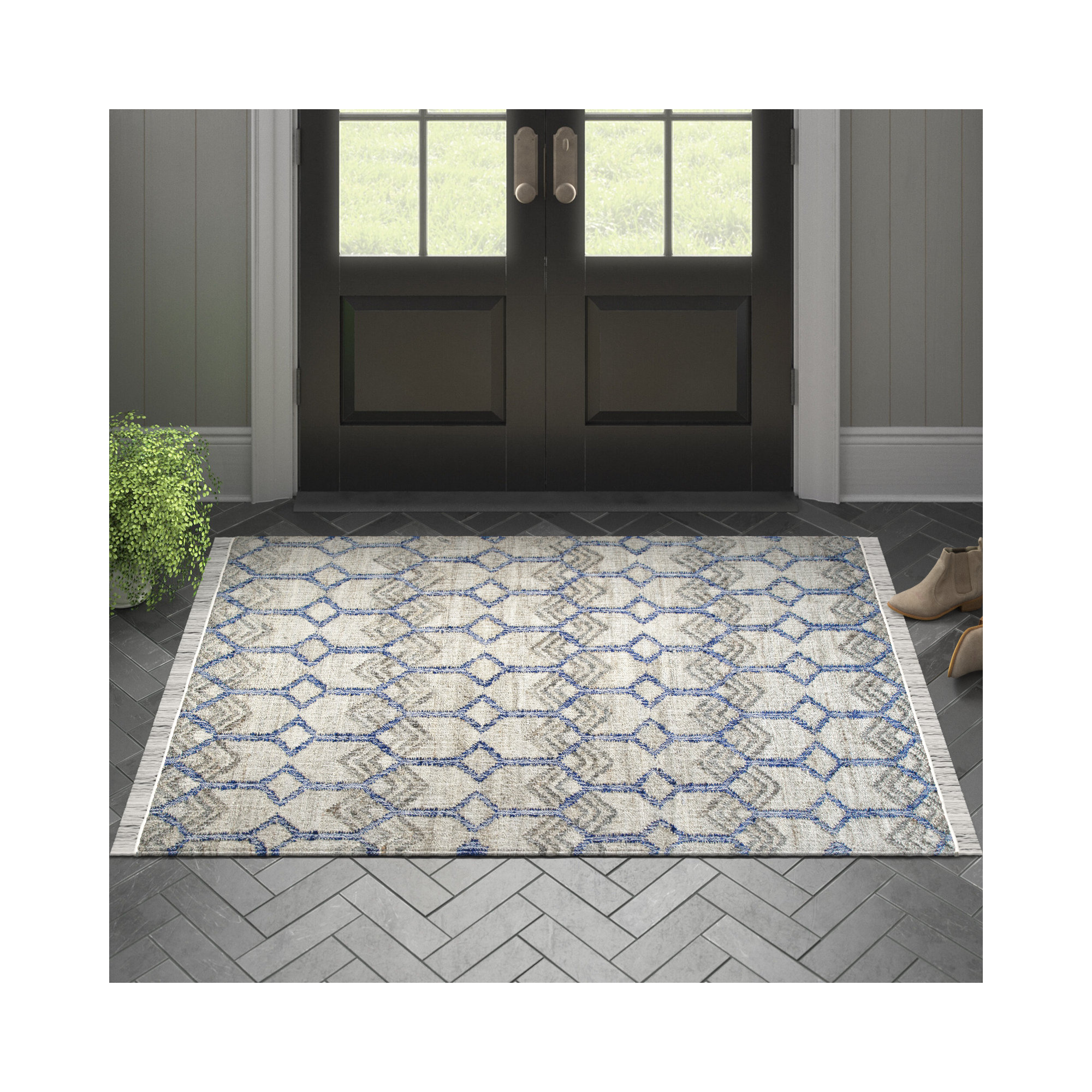 Duran Hand Loomed Jute / Sisal Rug, Rectangle 4' x 6'