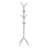 Modern Grey Metal Hall Tree With 8 Hooks, Free Standing, For Entryway And Bedroom Storage, Contemporary Design-1669084063