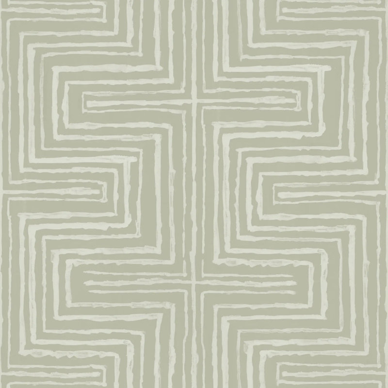 Cornered - Papier peint, Vert pâle, Papier de qualité supérieure, Non-Pasted