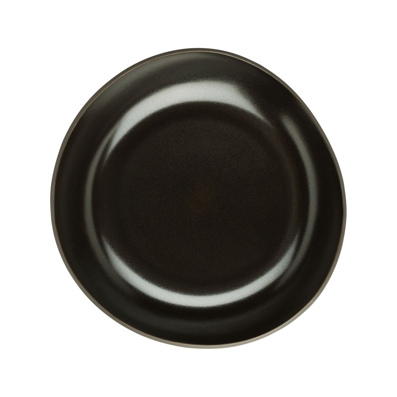 Junto Handmade Stoneware Dinner Plate, Slate Gray