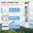 Portable Air Conditioner,  40" Evaporative Air Cooler With Water Tank, 3-In-1 Ice Cooling Fan With Humidifier, 52° Oscillating Portable Swamp Cooler, 3 Modes, 3 Speeds, 8H Timer