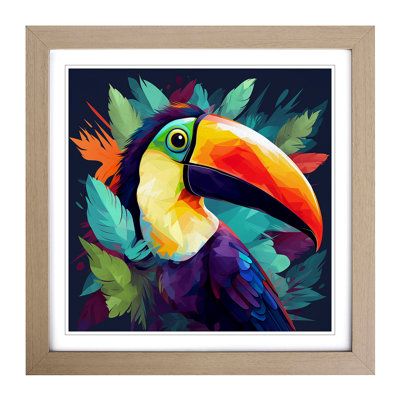 Toucan Graphic Art No.2 - Framed Print