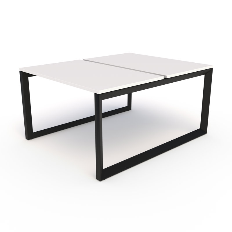 Pivit Benching Workstation, 30" H x 48" W x 48" D, White/Black