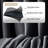 Room Divider Curtain With Ceiling Curtain Track Set Blackout Privacy Thermal Insulated Noise Reduced Track System,15 Ft W X 9 Ft H, Black, 1 Panel
