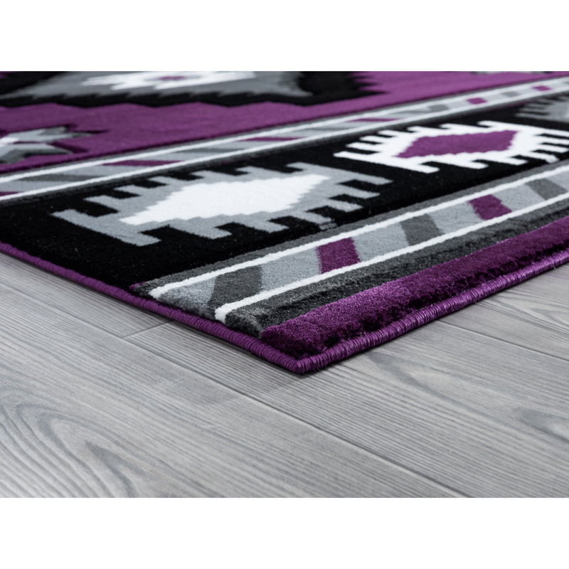 Tapis mauve Sheridan, Rectangle 1 pi 10 po x 2 pi 8 po