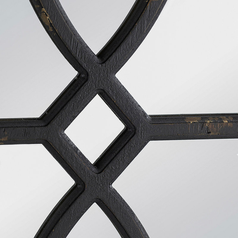 Torino Rectangle Wall Mirror, Black