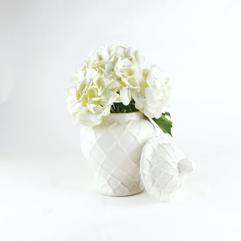 Ceramic / Porcelain Ginger Jar, White