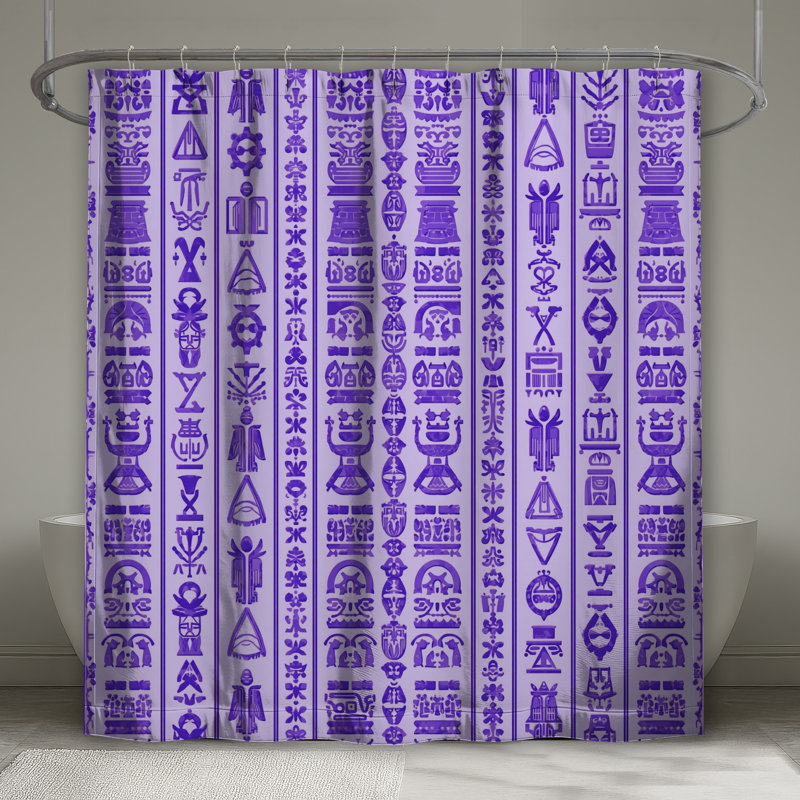 Rideaux de douche mauves, L 70 po x H 72 po