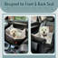 Siège de sécurité pour auto pour petits chiens / chats, confortable et sécuritaire, jusqu'à 25 lb