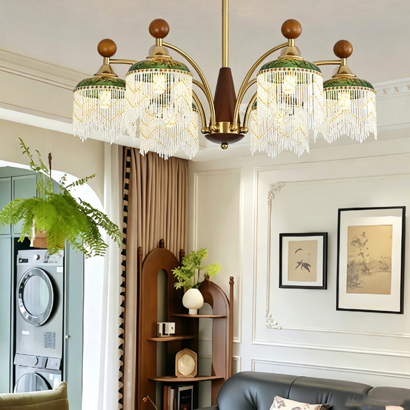 Luminaire suspendu 33,36 po Vintage Fringe