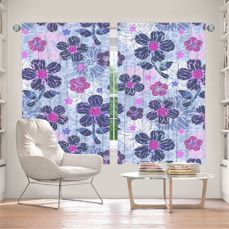 Rideau en polyester Koss, L 40 po x L 52 po