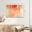 Ensemble de 3 panneaux muraux - Mila Apperlo «Orange 789», art mural sur toile pour le salon, la chambre à coucher ou le bureau 