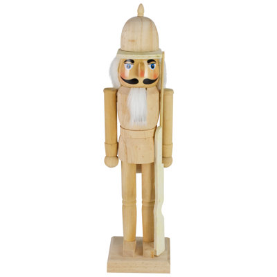 Casse-noisette de Noël en bois 15 po avec carabine