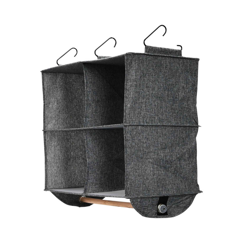 Rangement suspendu à 4 poches Wyon, Gris