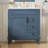 Space-saving Ceramic Sink Vanity Modern Blue Compact Bathrooms