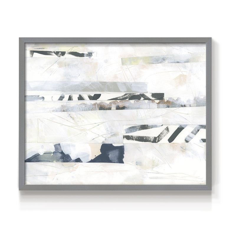 Pattern Camouflage I -Framed Print - Restickable, 11" H x 14" W, Gray