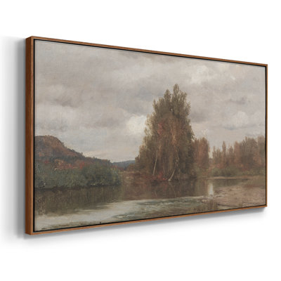 Série paysage - DCLXVI - Toile tendue avec châssis encadré - Prêt à être accroché