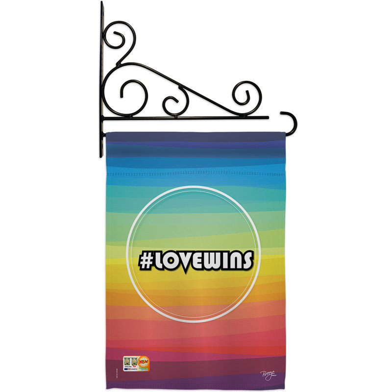 Lovewins - Impressions Decorative 2-Sided Polyester 19 x 13 in. Flag Set