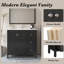 Meuble-lavabo autoportant moderne 35,5 po avec lavabo en résine