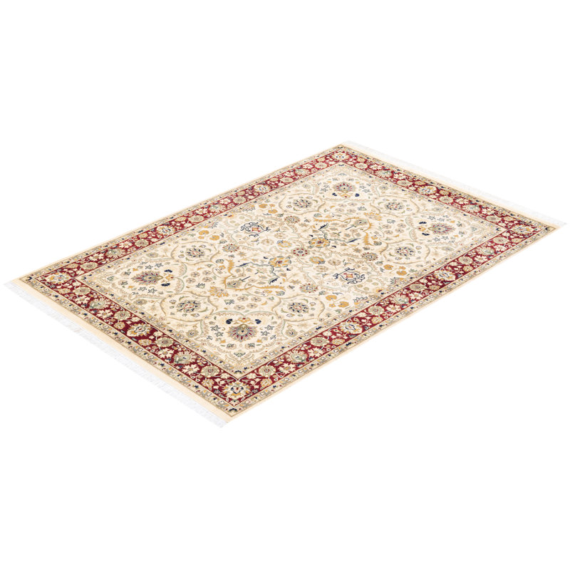 Classic One-of-a-Kind 4' 2" X 6' 3" Hand Knotted Area Rug