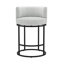 Tabouret de comptoir pivotant de 26 po avec structure cylindrique en métal et siège rond-964267024