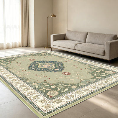 Tapis orientaux traditionnels de 1 pièce pour le salon, doux et confortables, adaptés à toutes les saisons, faciles à entretenir, tapis de sol intérieur lavable à la machine, sous la table de ferme convenant à la chambre à coucher, à la salle à manger, au couloir, au bureau, au patio, à la maison