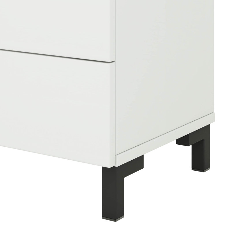 Queen-Sized 3-Piece Floating Bed Frame Set With Integrated LED Lighting And Two Stylish Nightstands