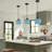 1-Blue dimmable clear glass pendant light-74010048